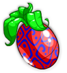 Red Swirly Negg