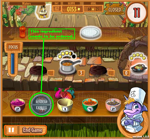 Flotsam Chef: My favorite food is the Seaweed Deluxe. Keeping your ingredients stocked
