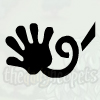 Rainbow Sticky Hand Icon